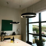 Moderne LED-Pendelleuchte in Kreisform – Elegante Deckenlampe für Esszimmer und Wohnzimmer 3