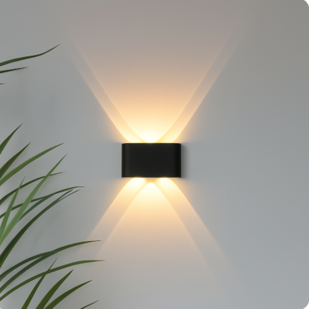 Moderne Wetterfeste Wandleuchte Innen und Außen – LED Wandleuchte mit Minimalistischem Design und Einfachem Montagesystem 2