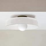Moderne Runde Deckenleuchte aus Glas für Wohnzimmer – Elegante LED Deckenlampe mit G9 Leuchtmittel, Energieeffizient und Einfache Montage
