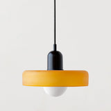 Bauhaus Pendelleuchte aus farbigem Glas – Moderne Deckenlampe mit verstellbarer Aufhängung 15