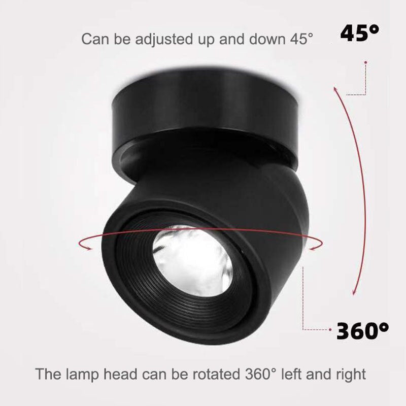 Dimmbare LED Deckenleuchte für Wohnzimmer, 340° Drehbar, Warmweiß/Naturweiß/Kaltweiß 3