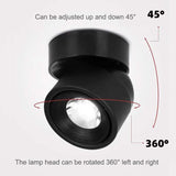 Dimmbare LED Deckenleuchte für Wohnzimmer, 340° Drehbar, Warmweiß/Naturweiß/Kaltweiß 3