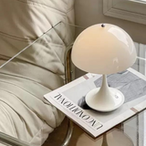 Elegante Akku Tischleuchte mit Dimmfunktion – Kabellose LED-Lampe aus Metall und Glas, 16 cm Durchmesser, 35 cm Höhe 2