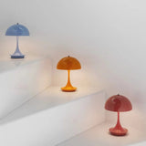 Elegante Akku Tischleuchte mit Dimmfunktion – Kabellose LED-Lampe aus Metall und Glas, 16 cm Durchmesser, 35 cm Höhe 4