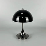 Elegante Akku Tischleuchte mit Dimmfunktion – Kabellose LED-Lampe aus Metall und Glas, 16 cm Durchmesser, 35 cm Höhe 9