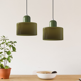 Elegante Pendelleuchte aus Glas mit E27 Fassung – Einstellbare Hängelampe für Esstisch, 17 cm hoch, 15 cm Durchmesser 2