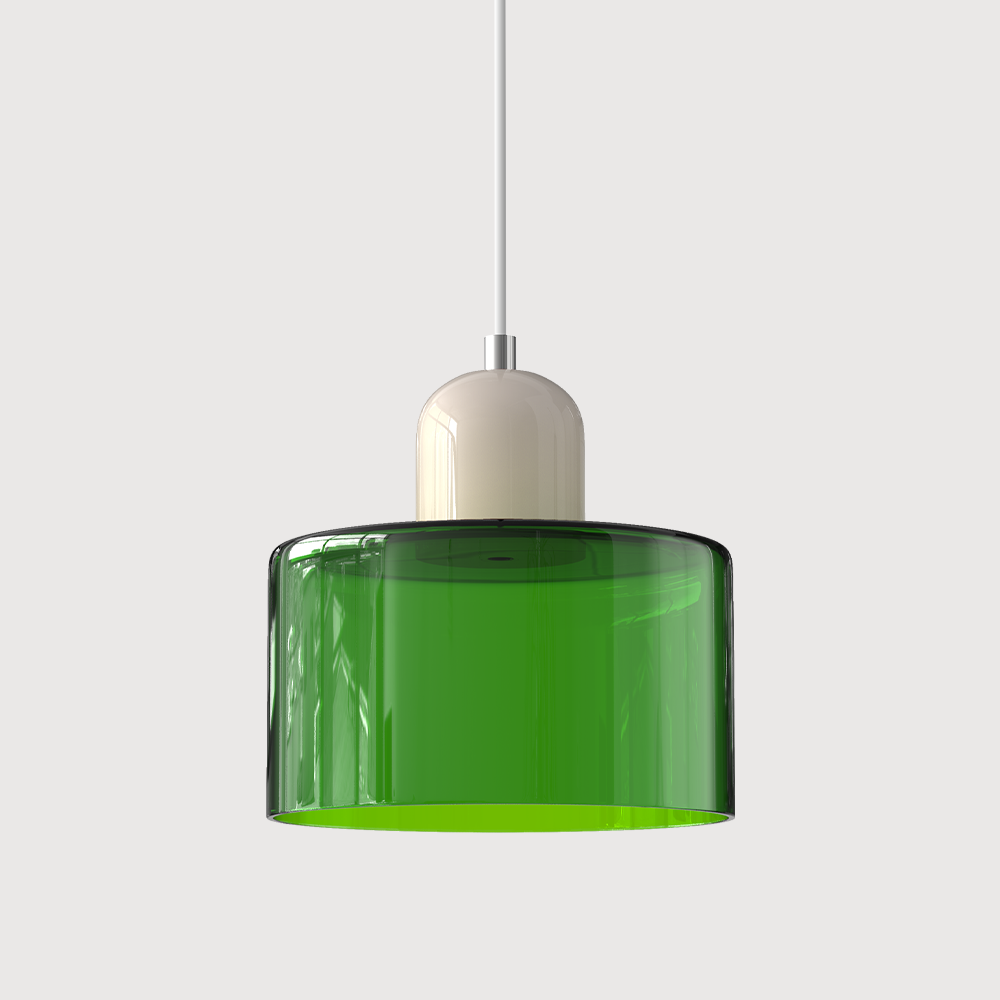 Elegante Pendelleuchte aus Glas mit E27 Fassung – Einstellbare Hängelampe für Esstisch, 17 cm hoch, 15 cm Durchmesser 21