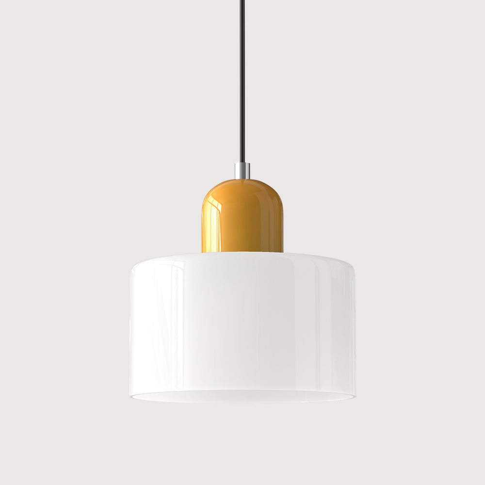 Elegante Pendelleuchte aus Glas mit E27 Fassung – Einstellbare Hängelampe für Esstisch, 17 cm hoch, 15 cm Durchmesser 23