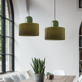 Elegante Pendelleuchte aus Glas mit E27 Fassung – Einstellbare Hängelampe für Esstisch, 17 cm hoch, 15 cm Durchmesser 3