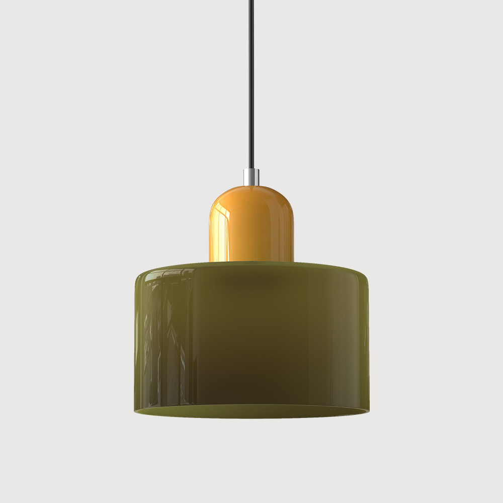 Elegante Pendelleuchte aus Glas mit E27 Fassung – Einstellbare Hängelampe für Esstisch, 17 cm hoch, 15 cm Durchmesser 32