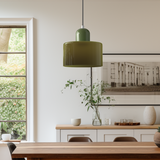 Elegante Pendelleuchte aus Glas mit E27 Fassung – Einstellbare Hängelampe für Esstisch, 17 cm hoch, 15 cm Durchmesser 4