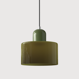 Elegante Pendelleuchte aus Glas mit E27 Fassung – Einstellbare Hängelampe für Esstisch, 17 cm hoch, 15 cm Durchmesser 5
