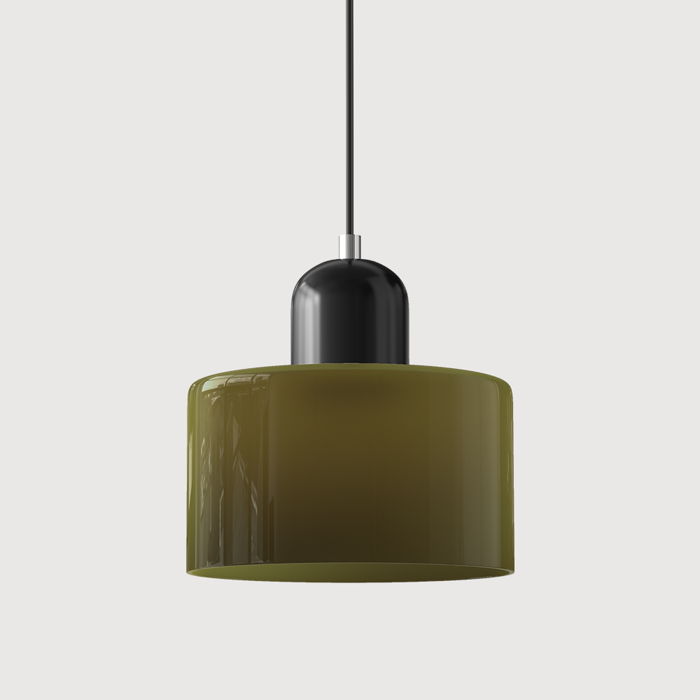 Elegante Pendelleuchte aus Glas mit E27 Fassung – Einstellbare Hängelampe für Esstisch, 17 cm hoch, 15 cm Durchmesser 8