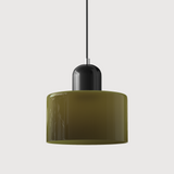 Elegante Pendelleuchte aus Glas mit E27 Fassung – Einstellbare Hängelampe für Esstisch, 17 cm hoch, 15 cm Durchmesser 8