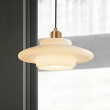 Elegante Pendelleuchte aus Milchglas für Esstisch – Verstellbare Hängelampe im Mid-Century Design, 1,5 m Kabellänge 4