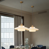 Elegante Pendelleuchte aus Milchglas für Esstisch – Verstellbare Hängelampe im Mid-Century Design, 1,5 m Kabellänge 7