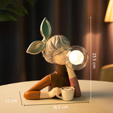 Elegante Tischleuchte aus Holz und Textil – Handgefertigte Lampe für jeden Raum 0