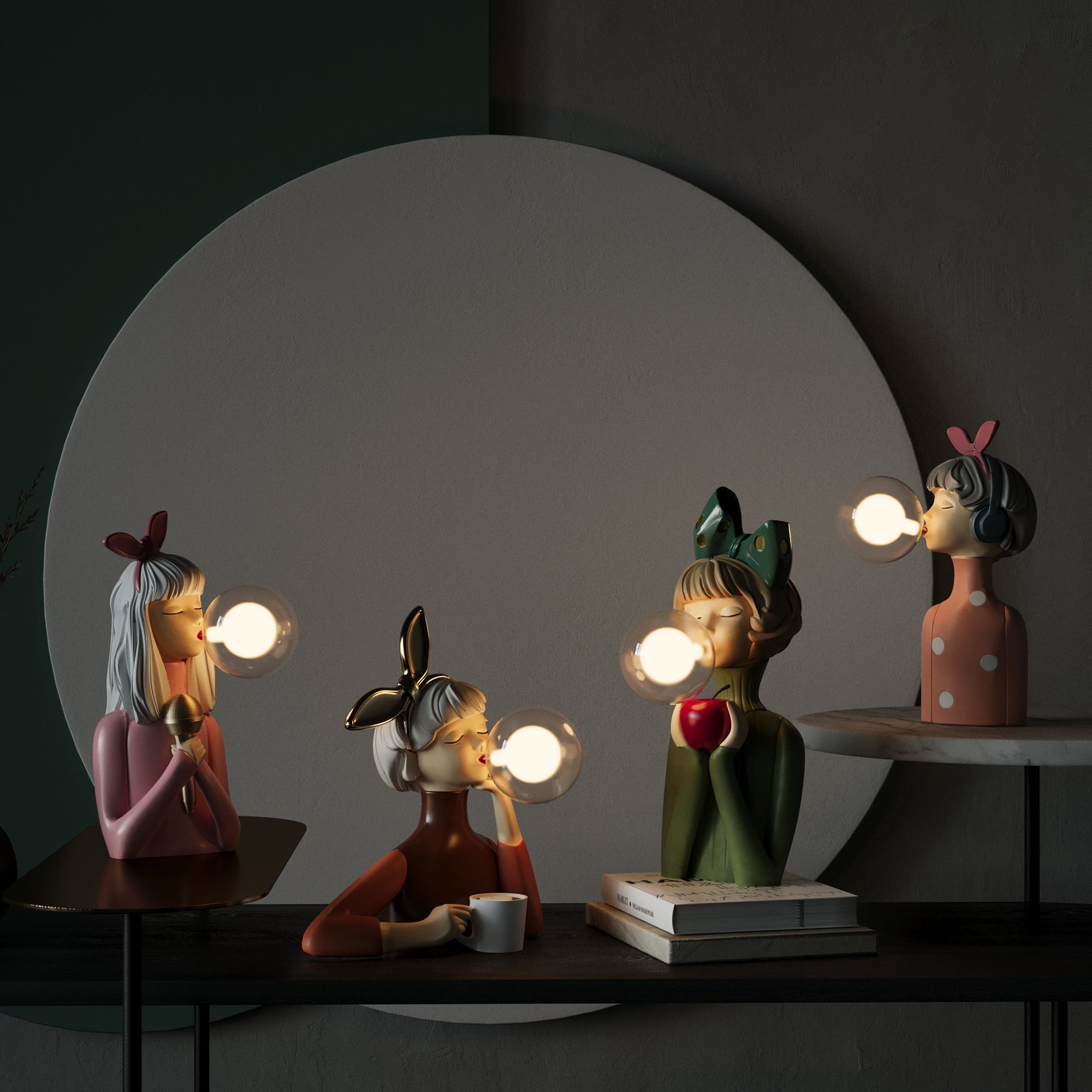 Elegante Tischleuchte aus Holz und Textil – Handgefertigte Lampe für jeden Raum 5