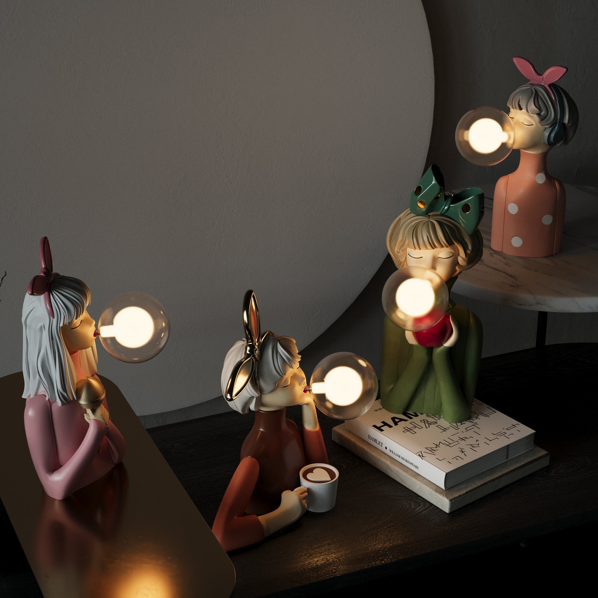 Elegante Tischleuchte aus Holz und Textil – Handgefertigte Lampe für jeden Raum 6