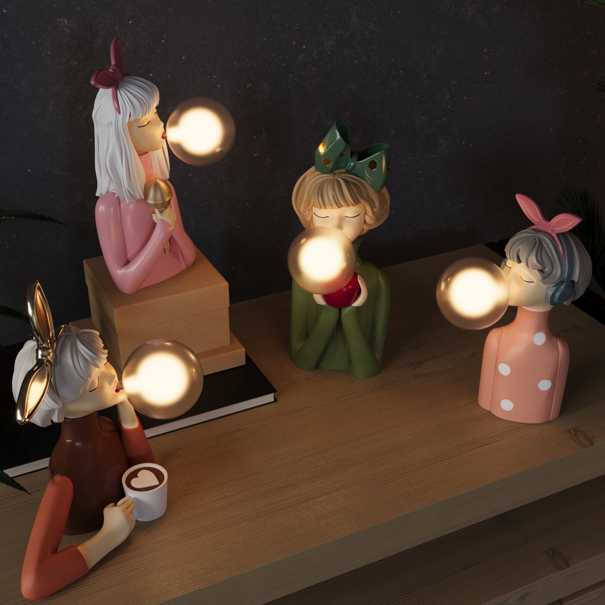 Elegante Tischleuchte aus Holz und Textil – Handgefertigte Lampe für jeden Raum 7