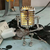 Exklusive Tischleuchte mit Dimmbarem Licht im Roboterdesign mit Gitarre – Ideal als Nachttischlampe für Wohn- und Schlafzimmer 4