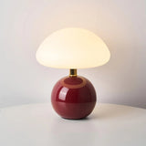 Französische Creme Tischlampe – LED Tischleuchte mit 3 Farben Einstellbar, Keramik und PVC, 20cm Durchmesser 9