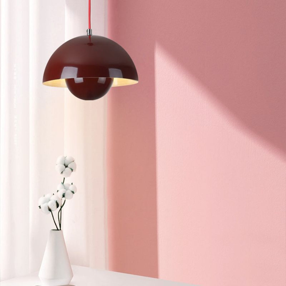 Halbkreisförmiger Moderner Kronleuchter – Skandinavisches Design in Lebendigen Farben, LED-Beleuchtung für Esszimmer und Wohnzimmer 12