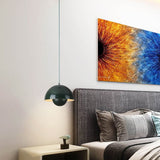 Halbkreisförmiger Moderner Kronleuchter – Skandinavisches Design in Lebendigen Farben, LED-Beleuchtung für Esszimmer und Wohnzimmer 14
