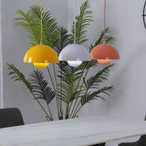 Halbkreisförmiger Moderner Kronleuchter – Skandinavisches Design in Lebendigen Farben, LED-Beleuchtung für Esszimmer und Wohnzimmer 5