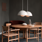 Halbkreisförmiger Moderner Kronleuchter – Skandinavisches Design in Lebendigen Farben, LED-Beleuchtung für Esszimmer und Wohnzimmer 6