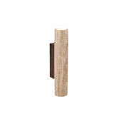 Japandi Travertine Wandleuchte Innen – LED Up-Down Beleuchtung, Minimalistisches Design aus Naturstein, Warmes Licht 3000K 0
