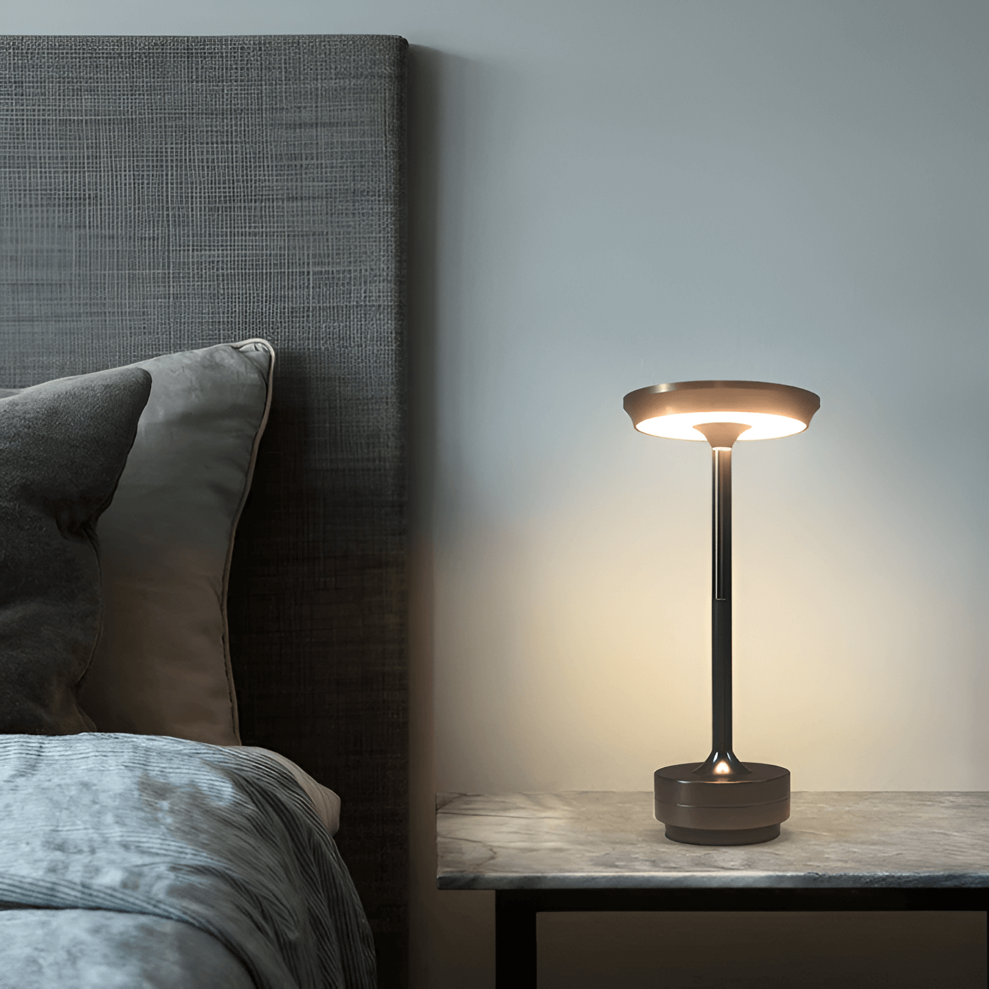 Kabellose LED Tischlampe mit Smart-Touch-Steuerung – Wiederaufladbare Tischleuchte für Innen- und Außenbereich, 30 Stunden Laufzeit 5