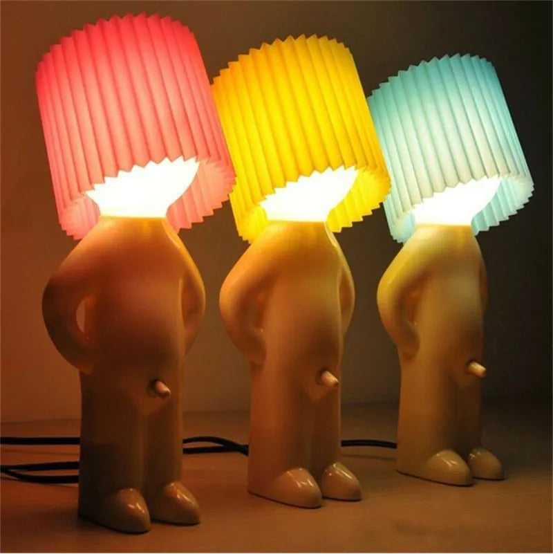 Kabellose Tischlampe mit Lustigem Design - Tragbare Lampe Ohne Kabel für Innen und Außen 0