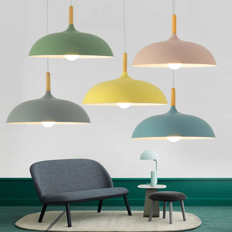 LED Deckenleuchte Eiche für Wohnzimmer und Schlafzimmer - Skandinavisches Design 2