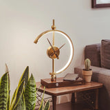 Luxuriöse Lampenuhr mit kabellosem Ladegerät – Moderne LED Tischlampe für Zuhause und Büro 1