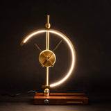 Luxuriöse Lampenuhr mit kabellosem Ladegerät – Moderne LED Tischlampe für Zuhause und Büro 3