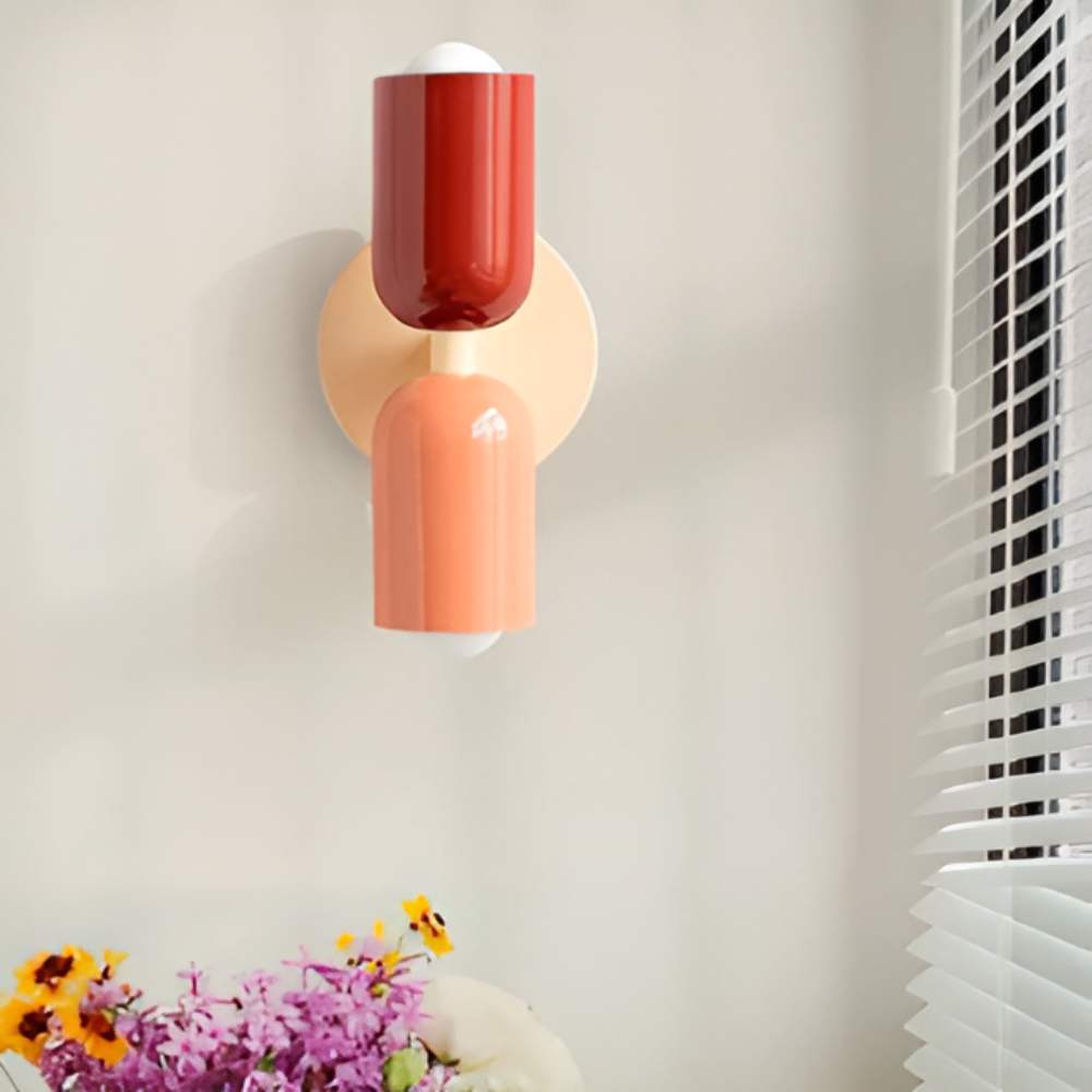 Moderne LED-Wandlampe Schwarz im Nordischen Design – Energieeffiziente Wandleuchte für Innenräume, Zwei-seitige Beleuchtung 1