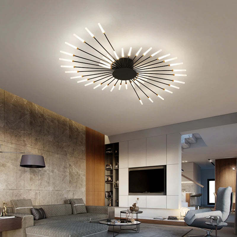 Moderne LED Deckenlampe ASTRALIS Nordic für Wohnzimmer und Schlafzimmer – Minimalistisches Design, 15-30 m², Energieeffizient 1