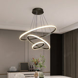 Moderne LED Deckenleuchte mit Dimmfunktion und 3 Ringen – Stilvolle Deckenlampe für Wohnzimmer 0