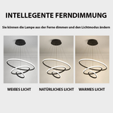 Moderne LED Deckenleuchte mit Dimmfunktion und 3 Ringen – Stilvolle Deckenlampe für Wohnzimmer 2