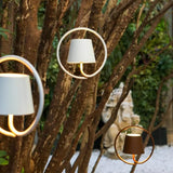Moderne LED Pendelleuchte mit Touch-Dimmfunktion – Wetterfeste Hängeleuchte für Innen und Außen, Warmweißes Licht, Tragbar, 20x20cm 2