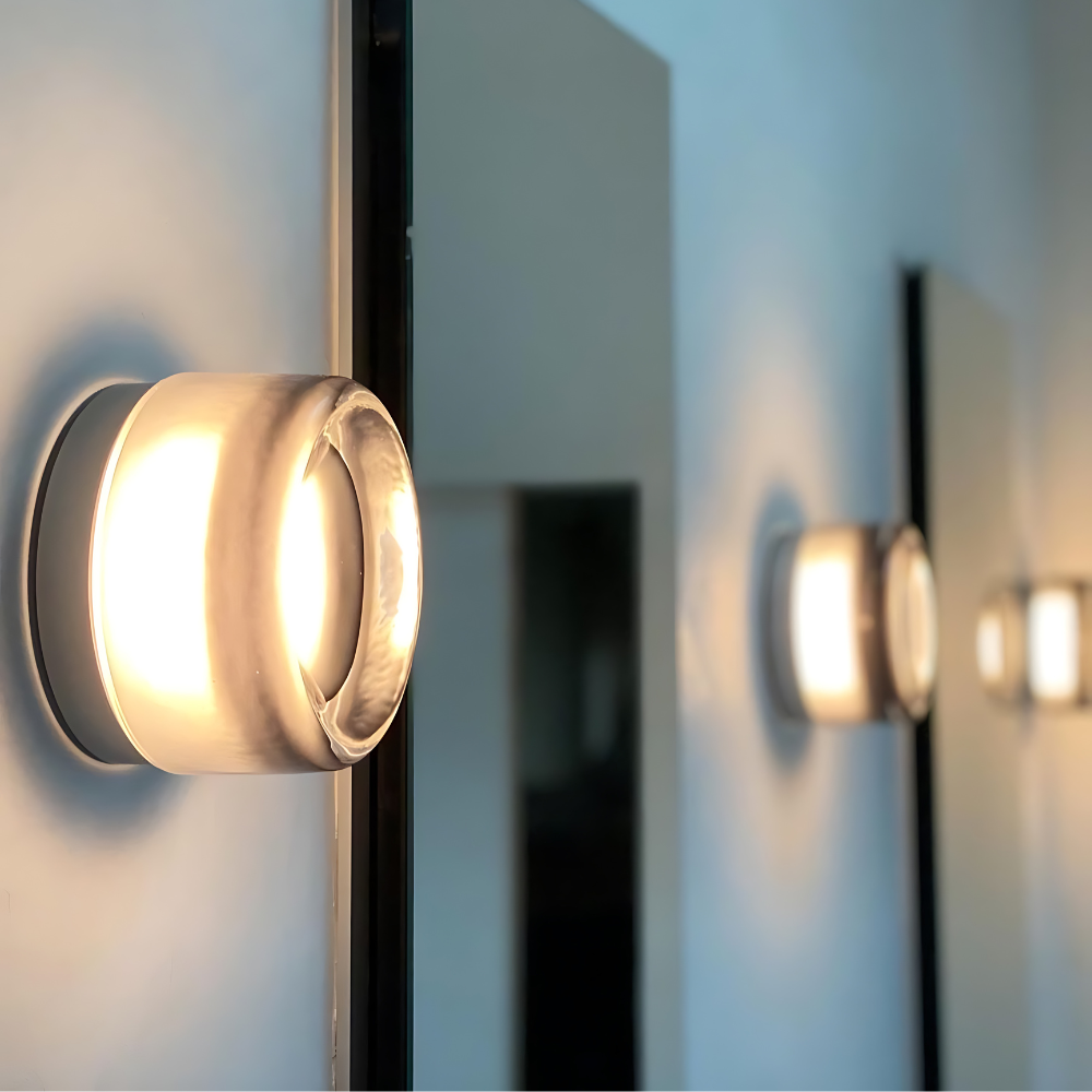 Moderne LED Wandleuchte mit Lichtsensor – Wandleuchte Innen aus Acryl, 3000K Warmweiß, Energiesparend, Minimalistisches Design 2
