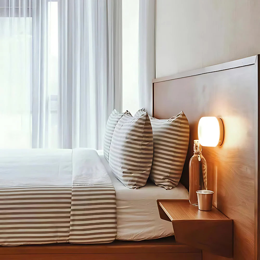 Moderne LED Wandleuchte mit Lichtsensor – Wandleuchte Innen aus Acryl, 3000K Warmweiß, Energiesparend, Minimalistisches Design 7