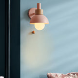 Moderne Wandleuchte Innen aus Eisen und Glas für Wohnzimmer und Schlafzimmer 2
