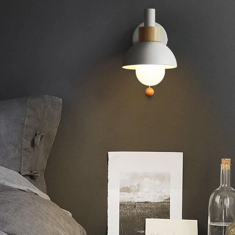 Moderne Wandleuchte Innen aus Eisen und Glas für Wohnzimmer und Schlafzimmer 7