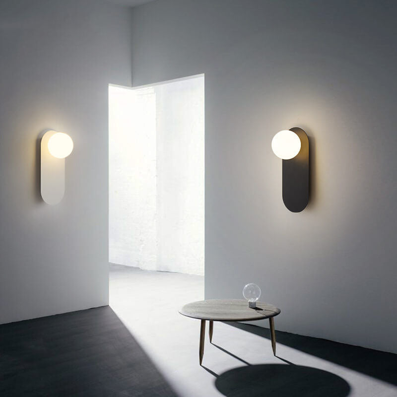 Moderne Wandleuchte Innen mit Glasring – LED Wandleuchte für Wohnzimmer und Flure 1