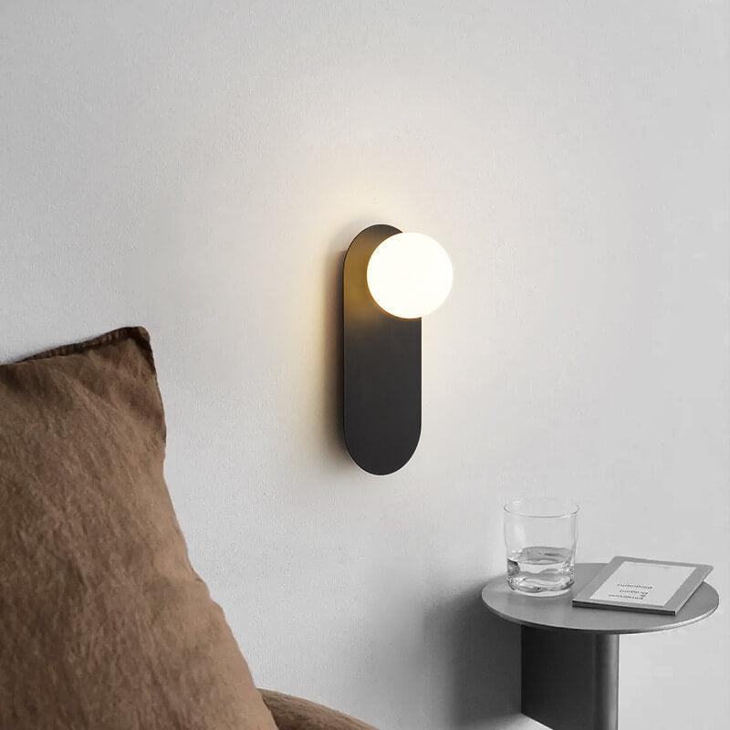 Moderne Wandleuchte Innen mit Glasring – LED Wandleuchte für Wohnzimmer und Flure 3