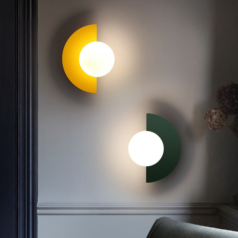 Moderne Wandleuchte Innen mit Kugelförmigem Glasdesign - LED Wandleuchte für Wohnzimmer 3