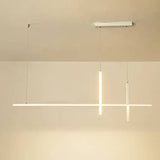 Moderner Schwarzer LED-Kronleuchter für Esszimmer und Cafés – Minimalistisches Design mit Integrierter Beleuchtung, 80-150cm 10