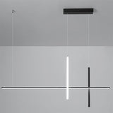 Moderner Schwarzer LED-Kronleuchter für Esszimmer und Cafés – Minimalistisches Design mit Integrierter Beleuchtung, 80-150cm 9
